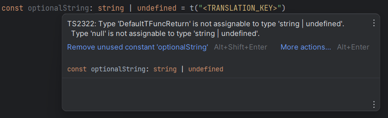 Example of the error in IntelliJ IDEA