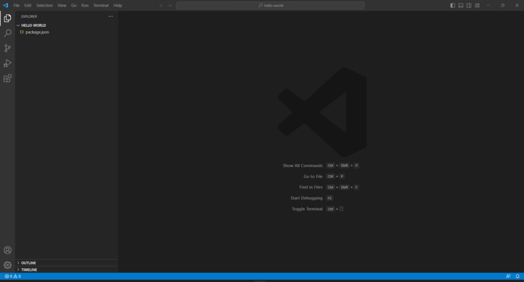 Opening the project in Visual Studio Code
